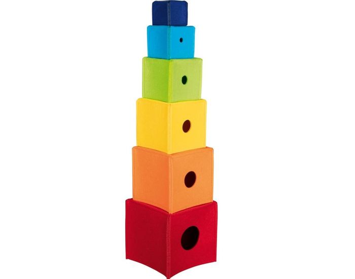 GOKI Cubes � empiler en feutrine - D�s 12 mois