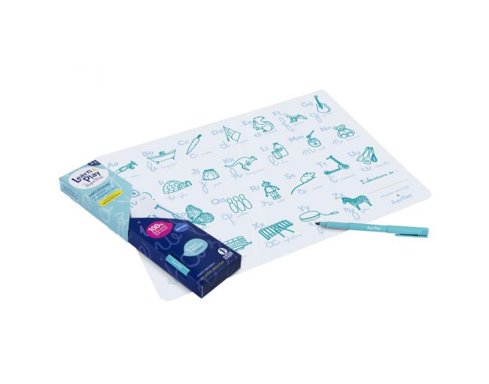 SUPER PETIT Set en Silicone � Colorier R�versible - Ab�c�daire - D�s 3 ans