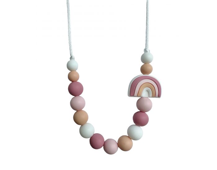 MAWEN MATERNE Collier Enfant - Arc-en-Ciel Rose Bonbon - Ds 36 mois