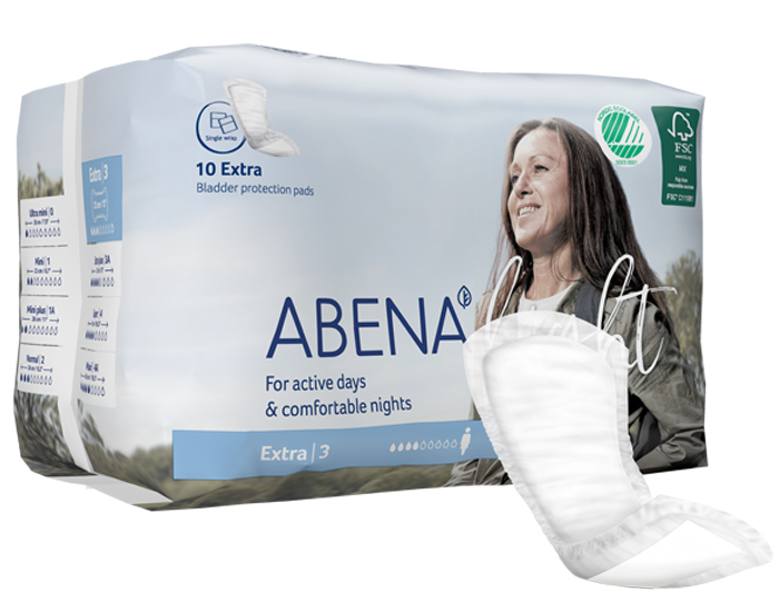 ABENA Light Serviettes Incontinence Extra - Paquet de 10 - 500 ml
