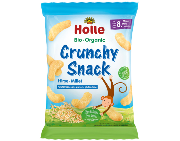 HOLLE Bio Crunchy Snack Millet - 25 g - Dès 8 mois