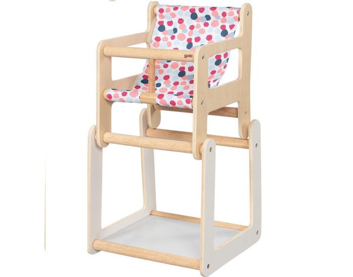 GOKI Chaise Haute Poup�e avec Table 2 en 1 - D�s 3 ans