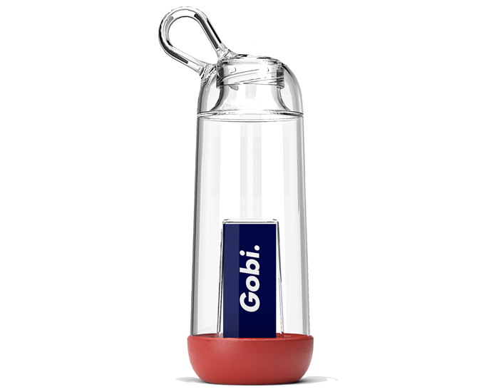 GOBI Gourde Personnalisable Made in France en Tritan - Rouge Ko - 40 cl