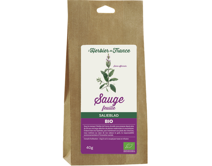 L'HERBIER DE FRANCE Sauge feuilles - 40 g