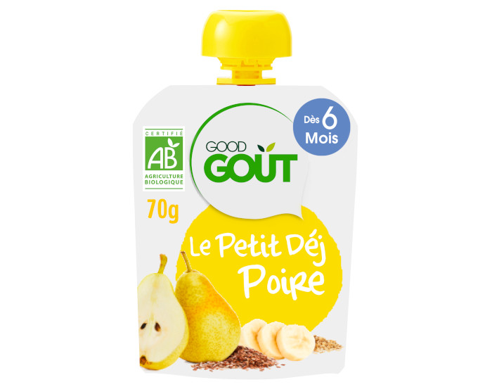 GOOD GOUT Le Petit Déj Poire - Dès 6 mois - 70 g