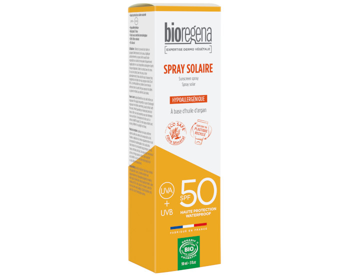BIOREGENA Spray Solaire SPF50 Adultes Visage et Corps - 90 ml