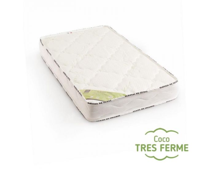 MATELAS NO STRESS Matelas Bb Fibres de Coco et Viscose de Bambou - 10 cm 70x140