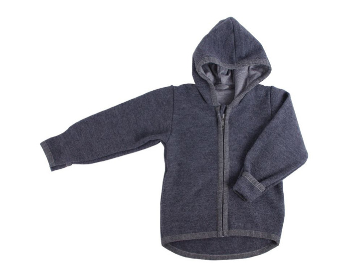 IOBIO Blouson Bb - Polaire de Laine - Anthracite