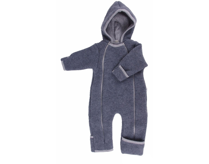 IOBIO Combinaison B�b� - Polaire de Laine - Anthracite 