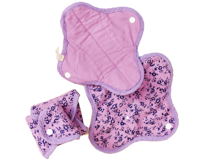 ANAE Lot de 2 Serviettes Hyginiques Lavables Coton Bio