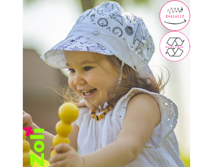 ZOLI Chapeau Evolutif - Mer - 3 mois � 6 ans