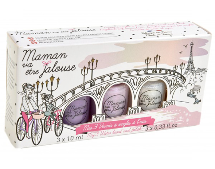 MAMAN VA ETRE JALOUSE Coffret 3 Vernis - Pont Alexandre III