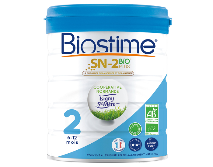 BIOSTIME Pack x6 Lait de Suite 2 - Ds 6 mois - 800g