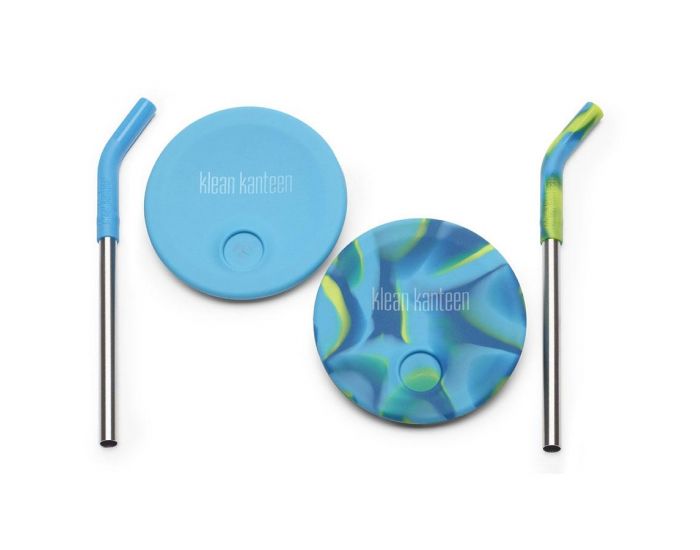 KLEAN KANTEEN Set de 2 Couvercles avec Pailles Tie Dye