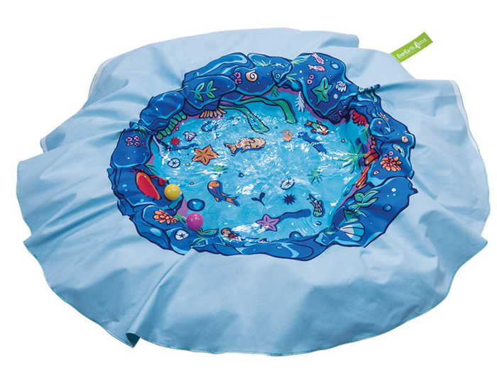 EVEREARTH Couverture et Piscine de Plage 2 en 1 - 180 x 180 cm - ds 3 ans