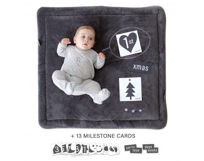 BEMINI Tapis de parc 100x100cm Softy Cartes