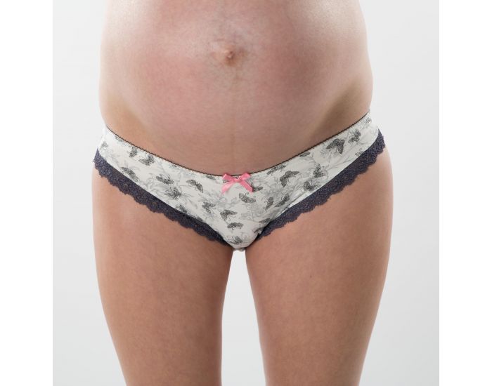 BOGEMA Culotte de maternit Jardin des Papillons Blanc