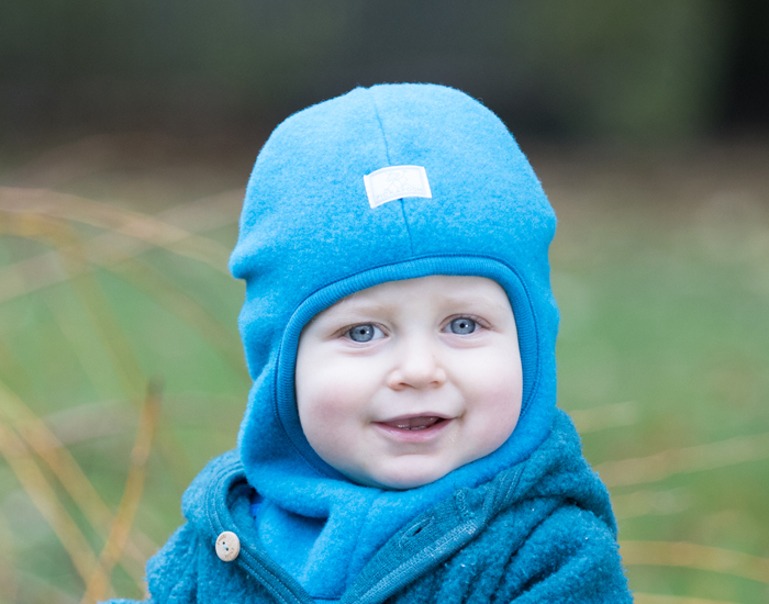 PICKAPOOH Cagoule Enfant Rversible Polaire de Laine Switch - Bleu et Multicolore 
