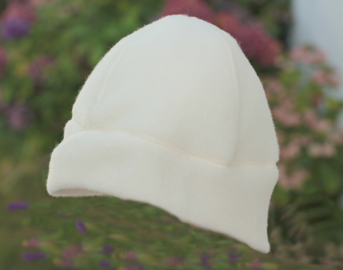 PICKAPOOH Bonnet Enfant Polaire de Laine Milan - Ecru 