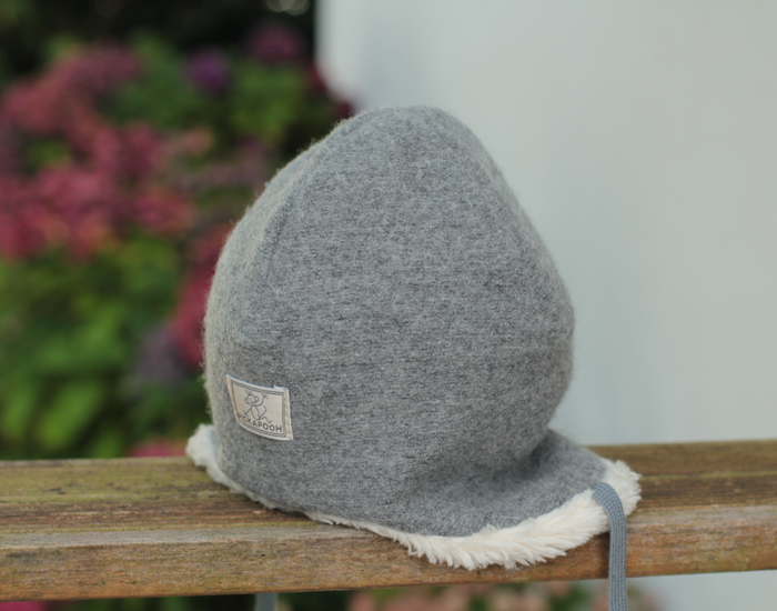 PICKAPOOH Bonnet Bb en Feutre de Laine Jonas - Gris