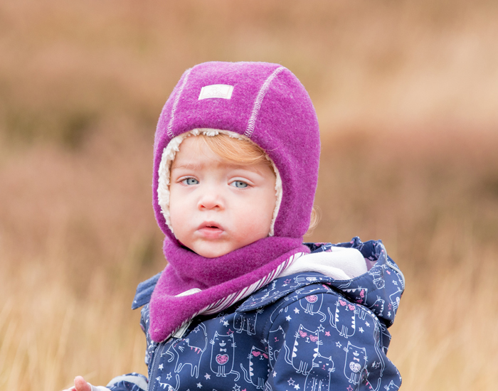 PICKAPOOH Bonnet Bb en Polaire de Laine - Jan - Dalia