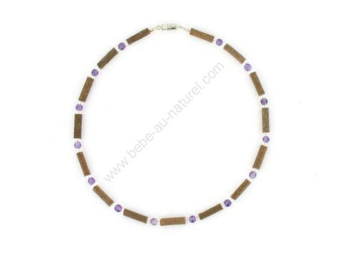 Collier de Noisetier B�b� - Pierres rondes