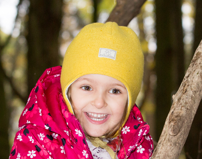 PICKAPOOH Bonnet Bb en Feutre de Laine Jack - Jaune 
