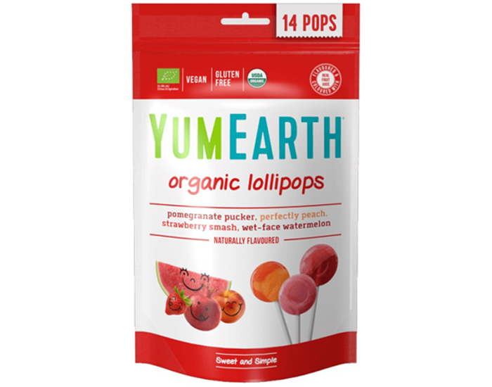 YUMEARTH 14 Sucettes Bio Pops Original - 85 g
