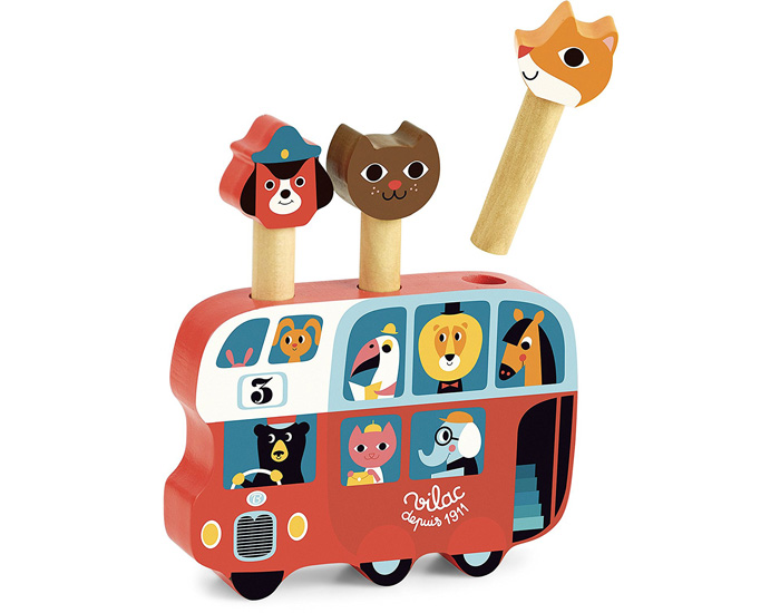 VILAC Pop-up Autobus - Ds 18 mois 