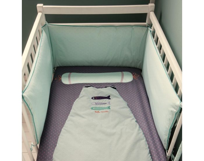 LITTLE CREVETTE Drap-housse Poisson-Lune