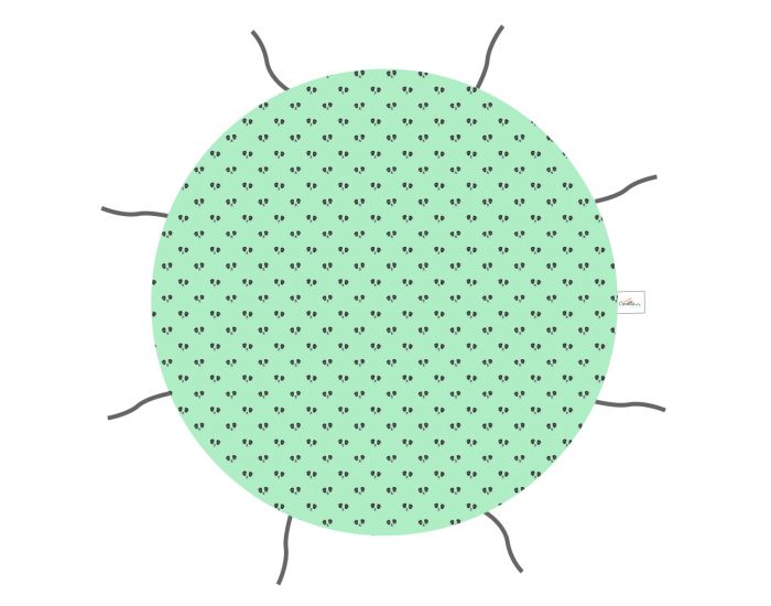 CAROTTE & Cie Tapis de Jeu Transformable Bleu - Ds la Naissance