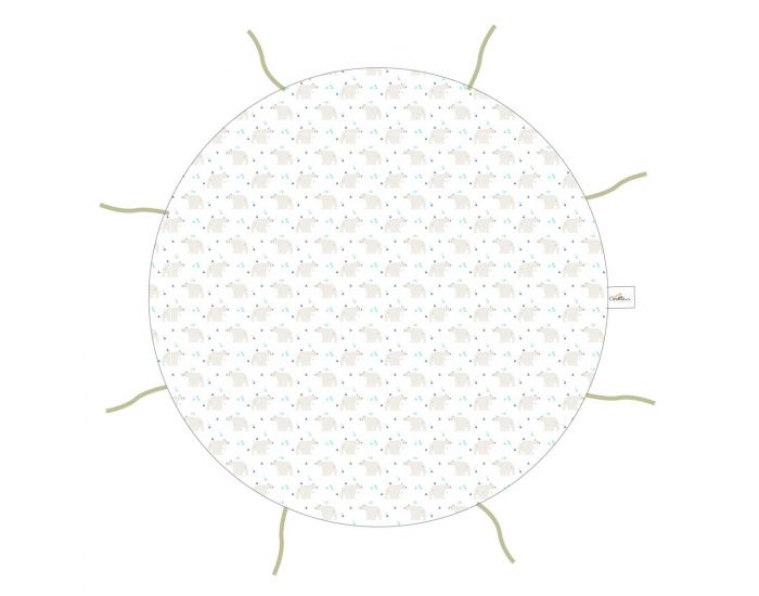 CAROTTE & Cie Tapis de Jeu Transformable Blanc - Ds la Naissance