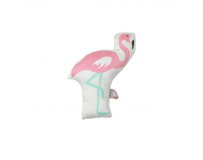CAROTTE & Cie Coussin Illustr - Flamant rose