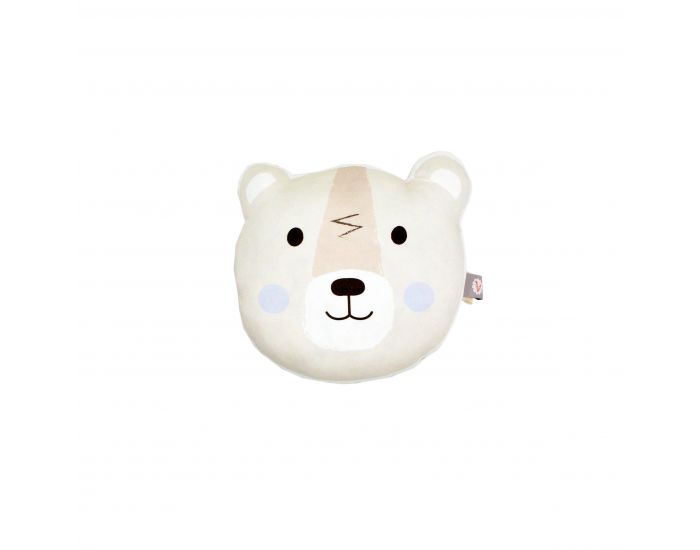 CAROTTE & Cie Coussin illustr Ours polaire