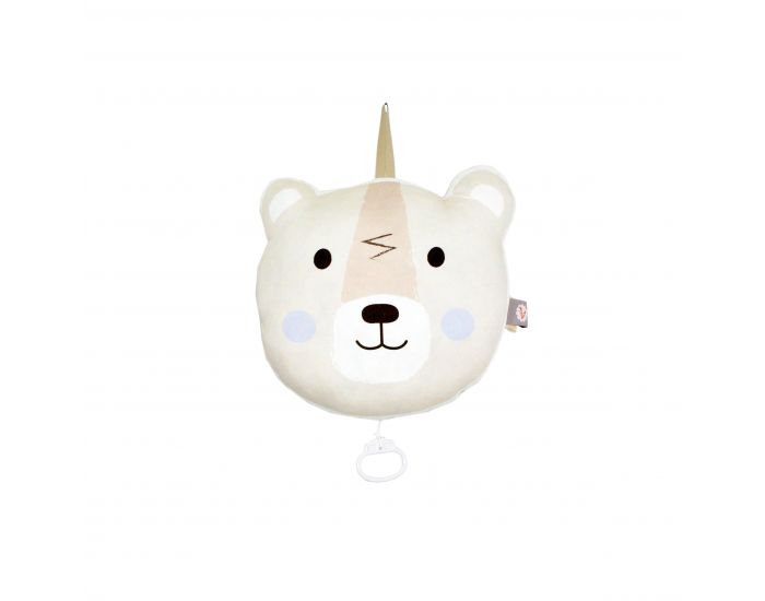 CAROTTE & Cie Coussin musical Ours polaire Yellow Submarine