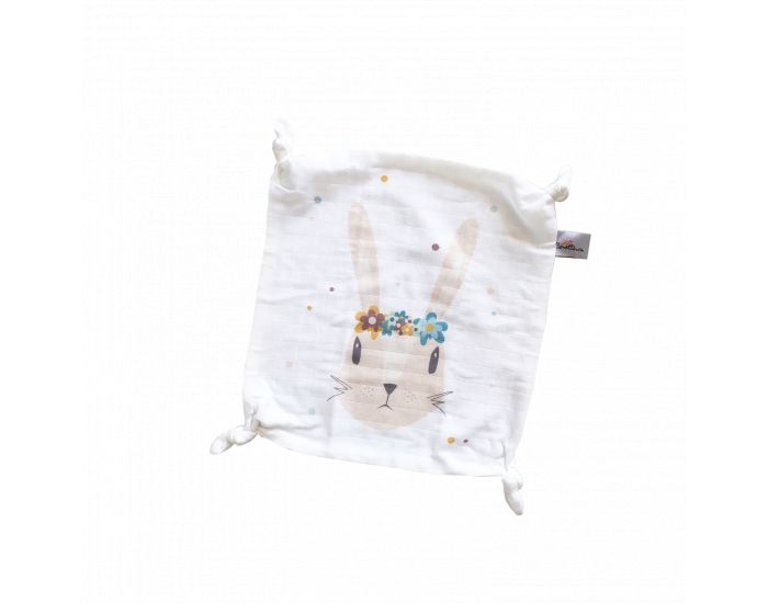 CAROTTE & Cie Doudou plat Lapin