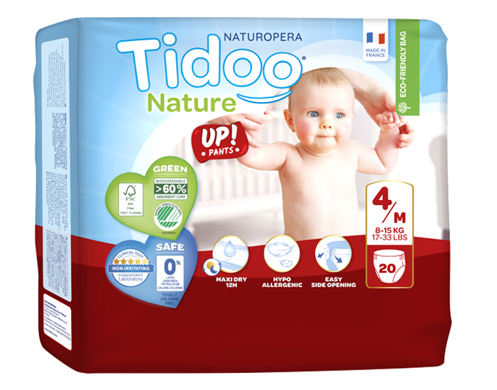 TIDOO Culottes d'Apprentissage - Taille 4 Maxi - 8-15 kg