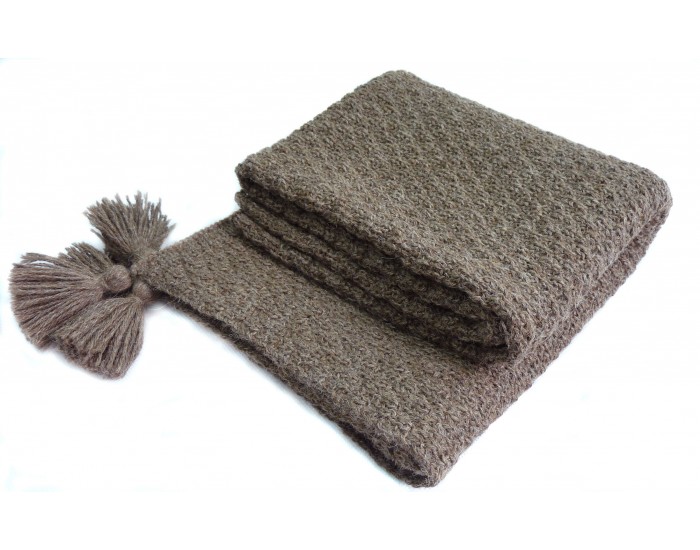 MISKIMITA Couverture Montagne Naturelle - 85 x 85 cm