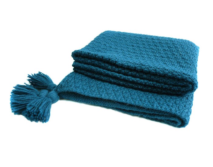 MISKIMITA Couverture Montagne Bleue - 85 x 85 cm