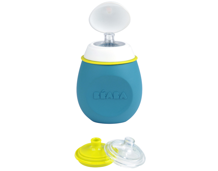 BEABA Baby Squeez 2 en 1 - Blue - 180 ml