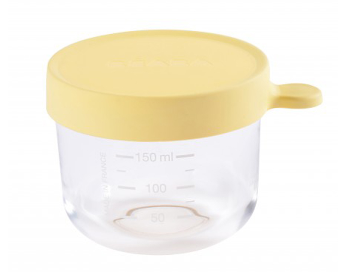 BEABA Pot de Conservation en Verre - Yellow - 150 ml
