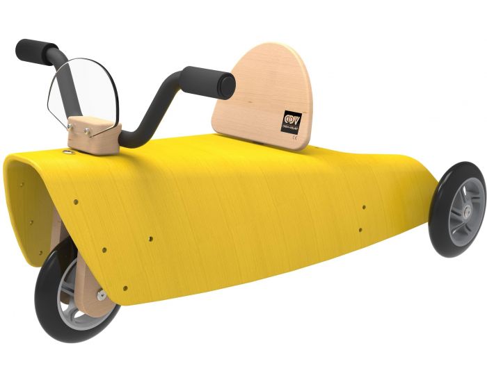 CHOU DU VOLANT Porteur Moto jaune - D�s 12 mois