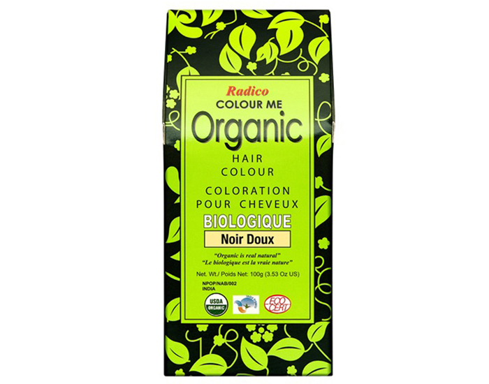 RADICO Coloration pour cheveux bio - Noir Doux - 100 g