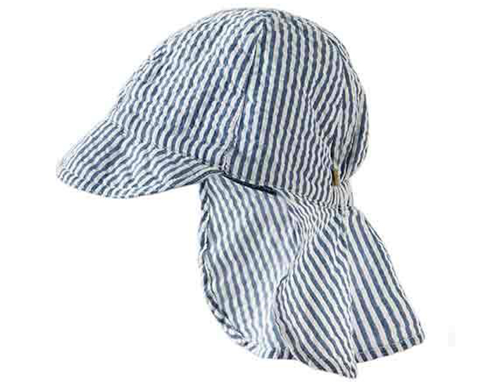  FRUGI Chapeau Bb Protge Nuque -  Rayures Marines