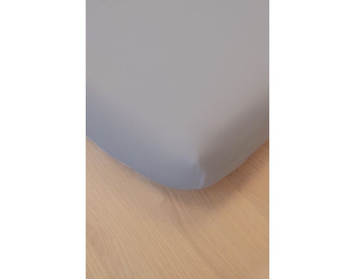 KADOLIS Drap Housse Coton Bio 72x33cm Gris Clair