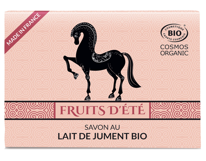 CE'BIO Savon Lait de Jument Parfum Fruits d'Et - 100 g