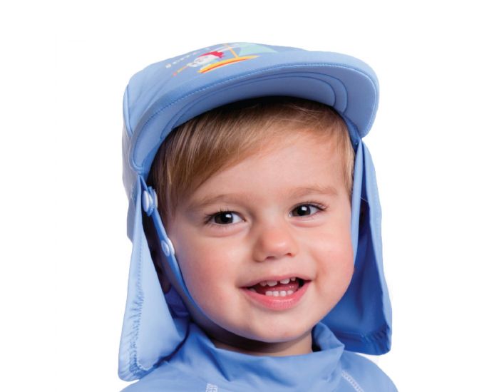 PIWAPEE Casquette anti-UV UPF50+ - Lapin bleu
