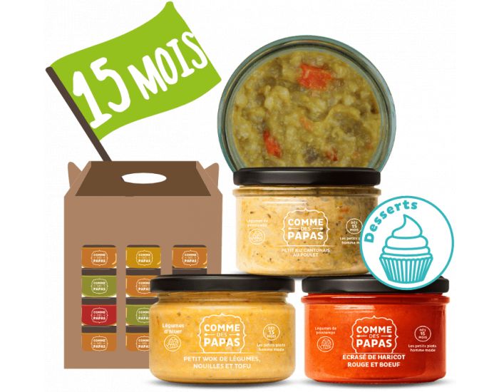 COMME DES PAPAS Le Pack Dessert De Printemps - D�s 15 mois