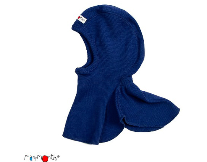 MANYMONTHS Bonnet Cagoule B�b� - Laine M�rinos - Jewel Blue
