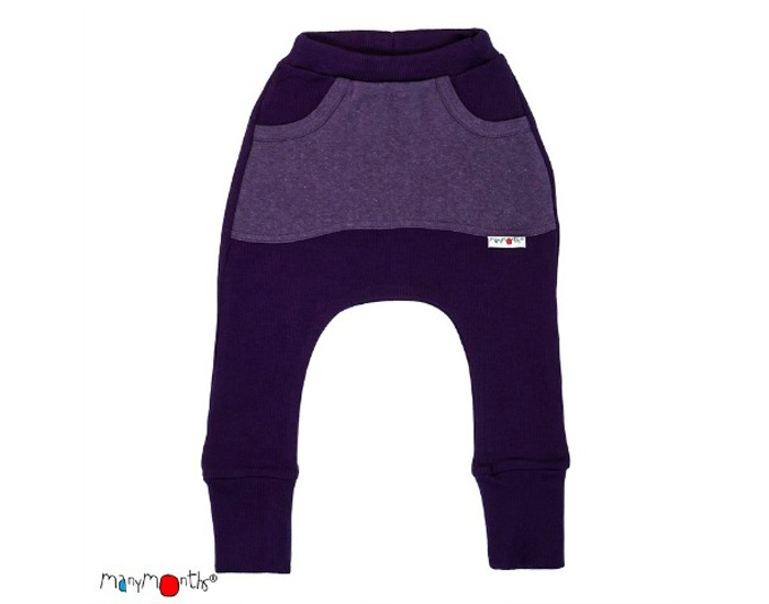 MANYMONTHS Pantalon Kangourou Laine M�rinos - Majestic Plum